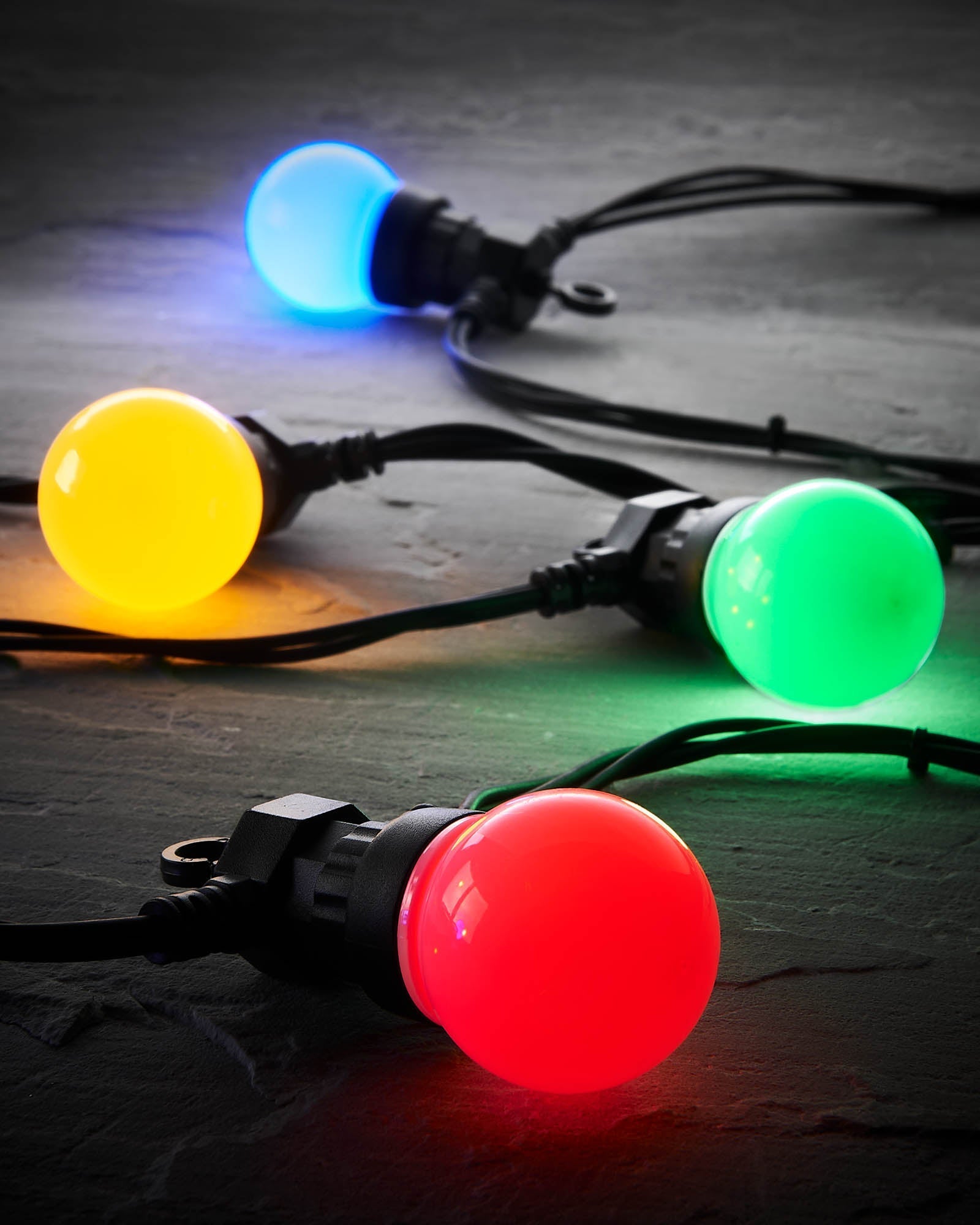 Serial Led Festoon LINK PRO LED Festoon Lights, Black Cable, Multi Colour